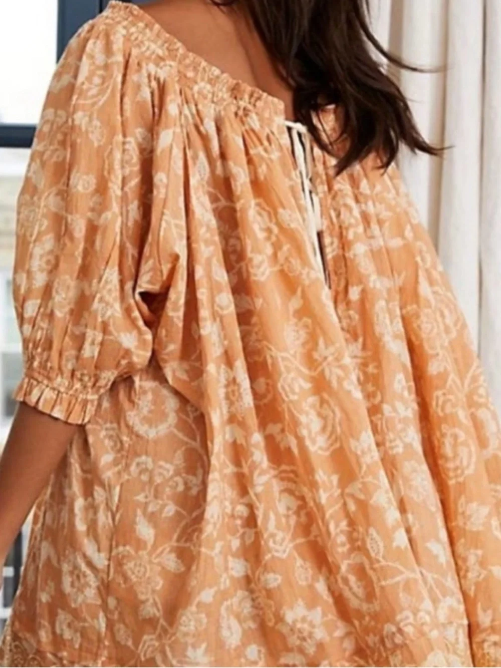 Free People Nora Nightie Floral Embroidered Mini Dress Small NWT - Picture 4 of 11